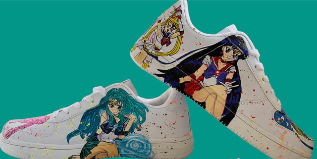 Baskets personnalisées sailor moon 37 