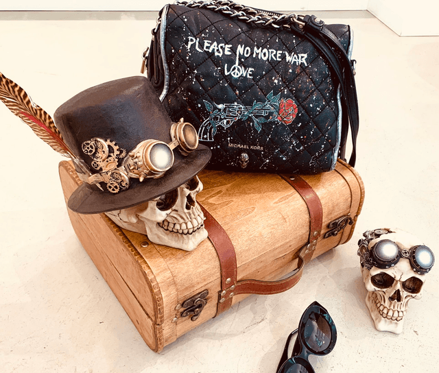 Sac Michael kors personnalisées « no war »