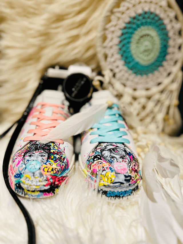 Baskets Maryline personnalisées street art 41 